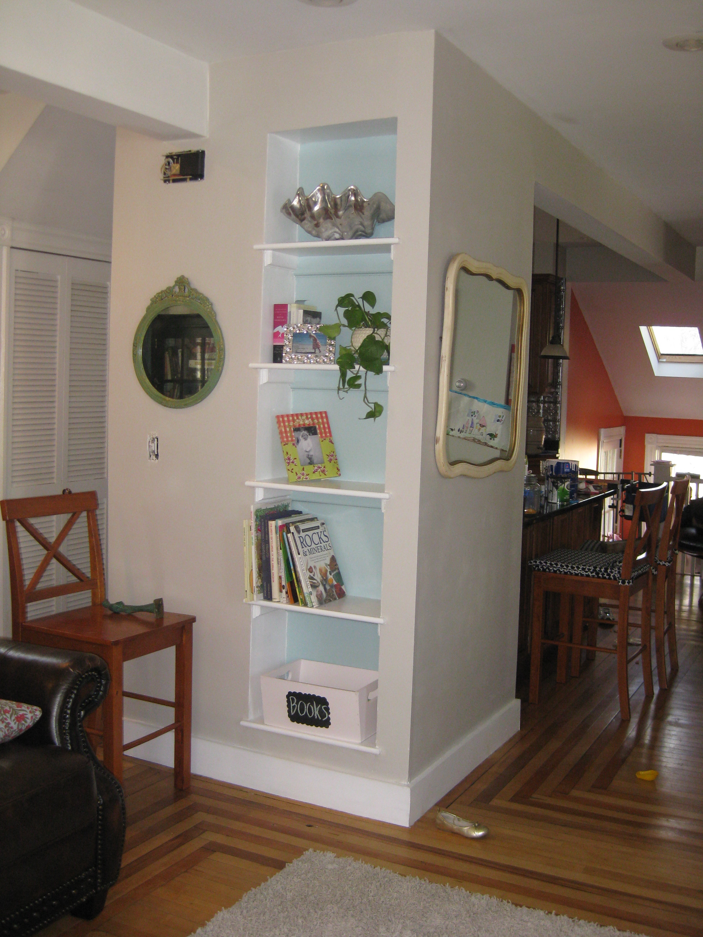 Painted Bookshelf Thrifty Home Design